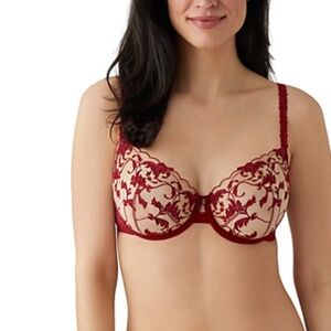 Wacoal Women's Dramatic Interlude Underwire Bra Red Size 40D NWT